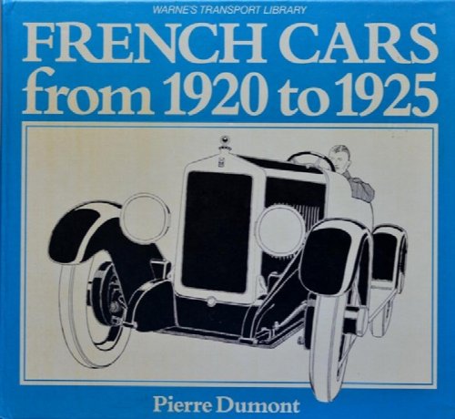 French Cars from 1920 to 1925