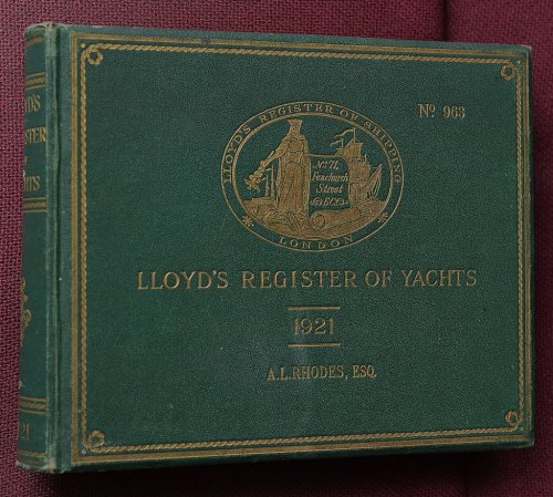 Lloyd's Register of Yachts 1921