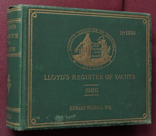 Lloyd's Register of Yachts 1926