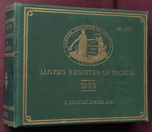 Lloyd's Register of Yachts 1938