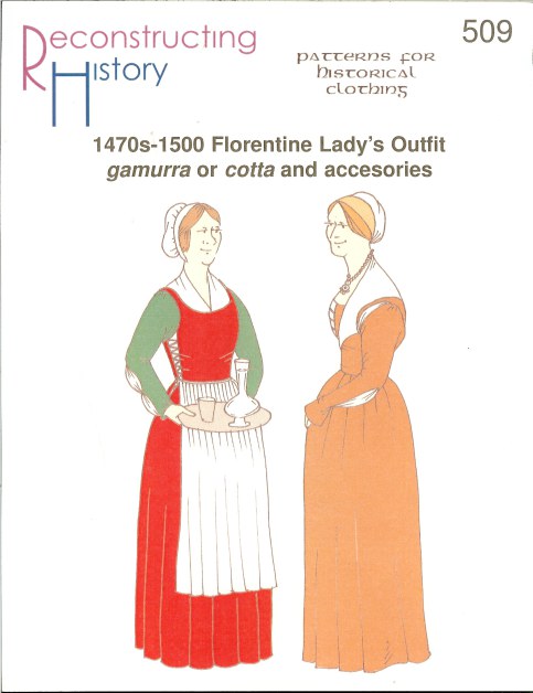 RH509: 1470S-1500 FLORENTINE LADY'S OUTFIT GAMURRA OR COTTA AND ACCESORIES