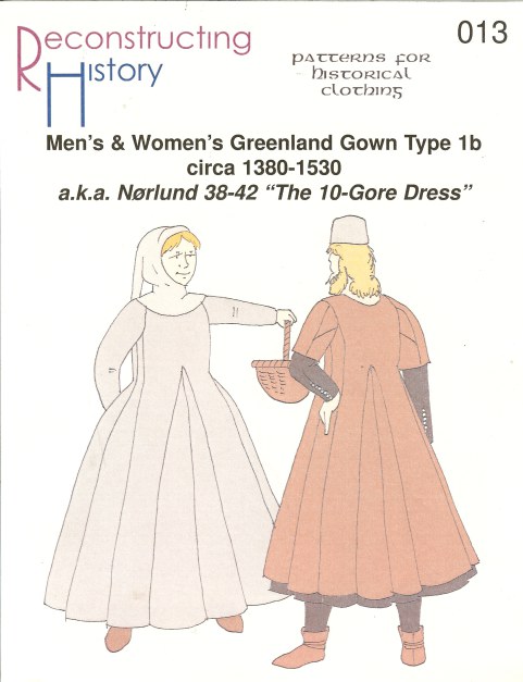 RH013: MEN'S & WOMEN'S GREENLAND GOWN TYPE 1B: CIRCA 1380-1530 (NORLUND NO.38-42 'THE 10-GORE DRESS')