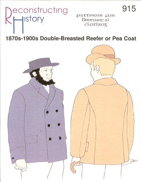 RH915: 1870S-1900S DOUBLE-BREASTED REEFER OR PEA COAT