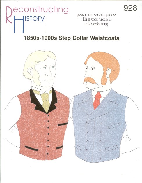 RH928: 1850S-1900S STEP COLLAR WAISTCOATS