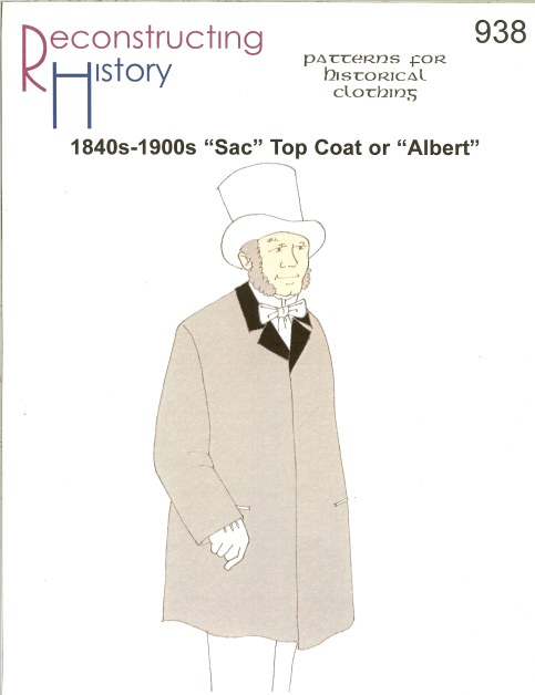 RH938: 1840S-1900S 'SAC' TOP COAT, OR 'ALBERT'