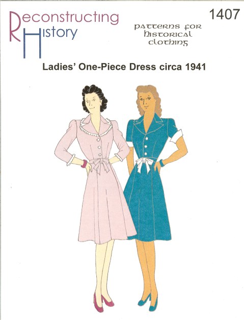 RH1407: LADIES' ONE-PIECE DRESS CIRCA 1941