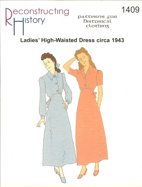RH1409: LADIES' HIGH-WAISTED DRESS CIRCA 1943
