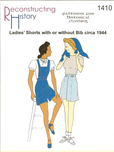 RH1410: LADIES' SHORTS WITH OR WITHOUT BIB CIRCA 1944