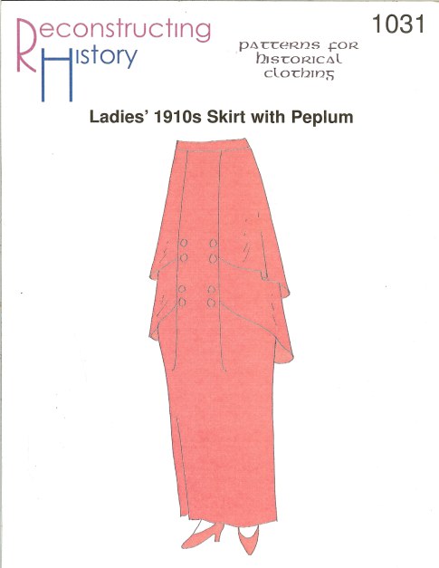 RH1031: LADIES' 1910S SKIRT WITH PEPLUM