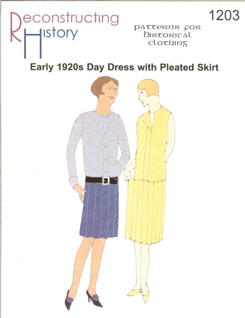 RH1203: LATE 1920S DAY DRESS WITH PLEATED SKIRT