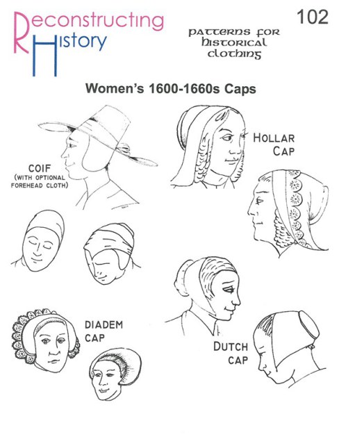 RH102: WOMEN'S 1600 - 1660S CAPS