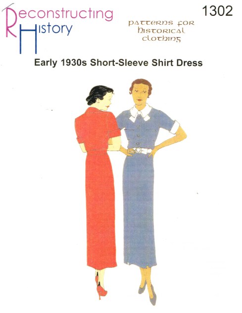 RH1302: EARLY 1930S SHORT-SLEEVE SHIRT DRESS