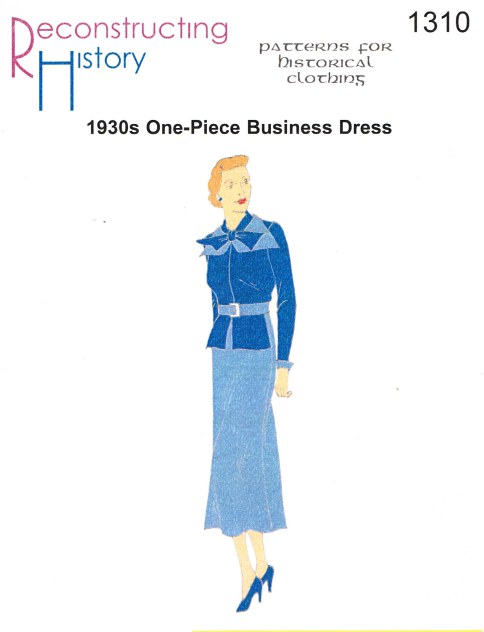 RH1310: 1930S LADIES ONE-PIECE BUSINESS DRESS
