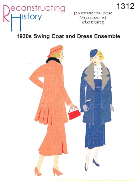 RH1312: 1930S LADIES' ONE-PIECE SWING COAT AND DRESS ENSEMBLE