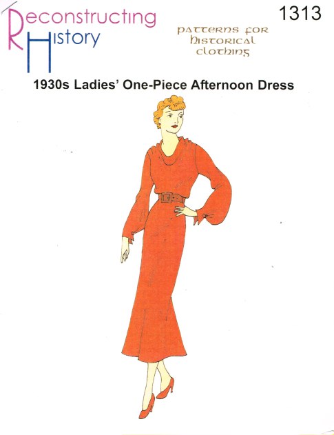 RH1313: 1930S LADIES' ONE-PIECE AFTERNOON DRESS