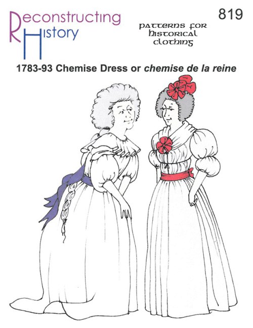 RH819: 1783-93 CHEMISE DRESS OR CHEMISE DE LA REINE