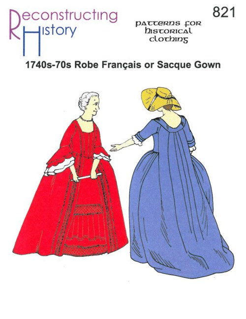 RH821: 1740S - 70S ROBE FRANAIS OR SACQUE GOWN