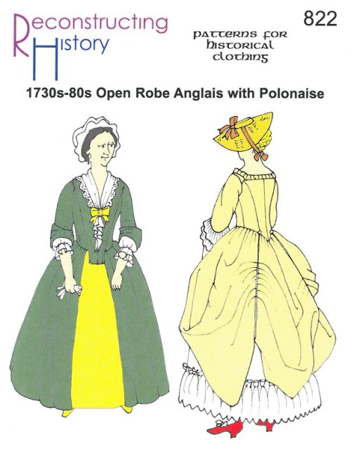 RH822: 1730S-80S OPEN ROBE ANGLAIS WITH POLONAISE OPTION