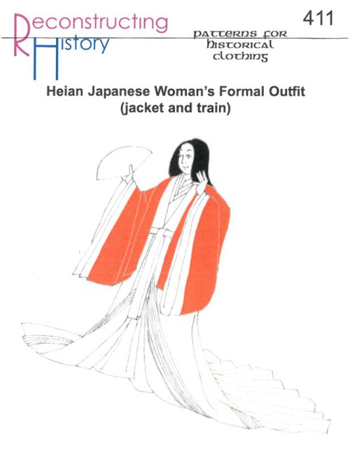 RH411: HEIAN JAPANESE WOMAN'S FORMAL OUTFIT (JACKET AND TRAIN)