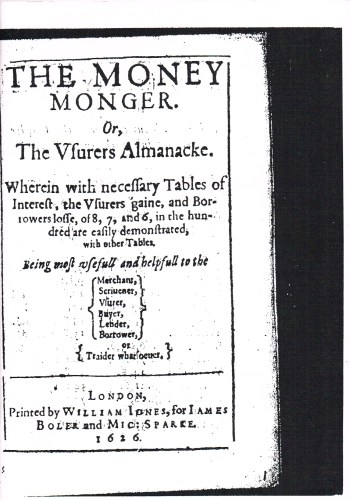 THE MONEY MONGER (1626)