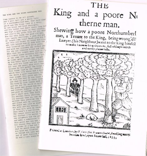 THE KING AND A POORE NORTHERNE MAN (1633)