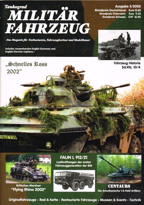 TANKOGRAD MILITARFAHRZEUG 3/2003