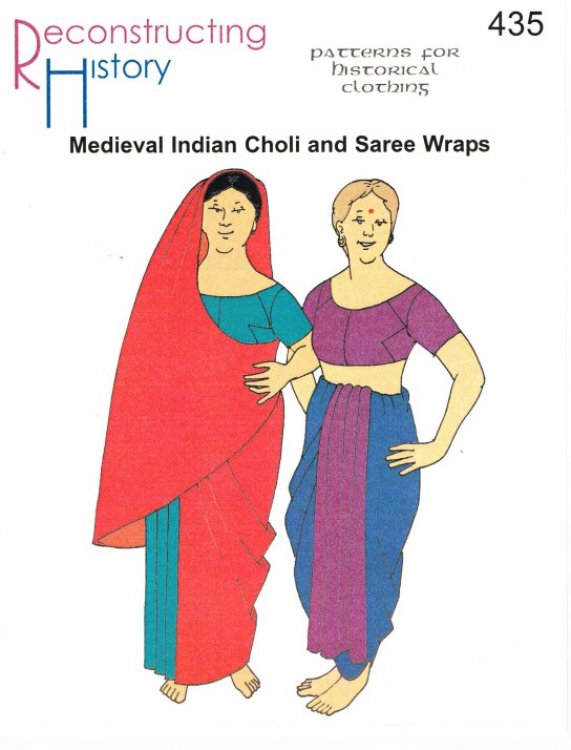RH435: MEDIEVAL INDIAN CHOLI AND SAREE WRAPS