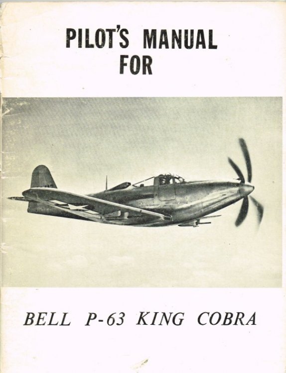 PILOT'S MANUAL FOR BELL P-63 KING COBRA