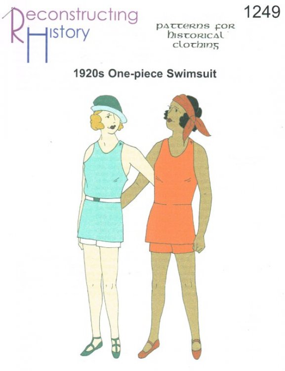 RH1249: LADIES' MID-1920S KNITTED SWIMSUIT WITH SKIRT