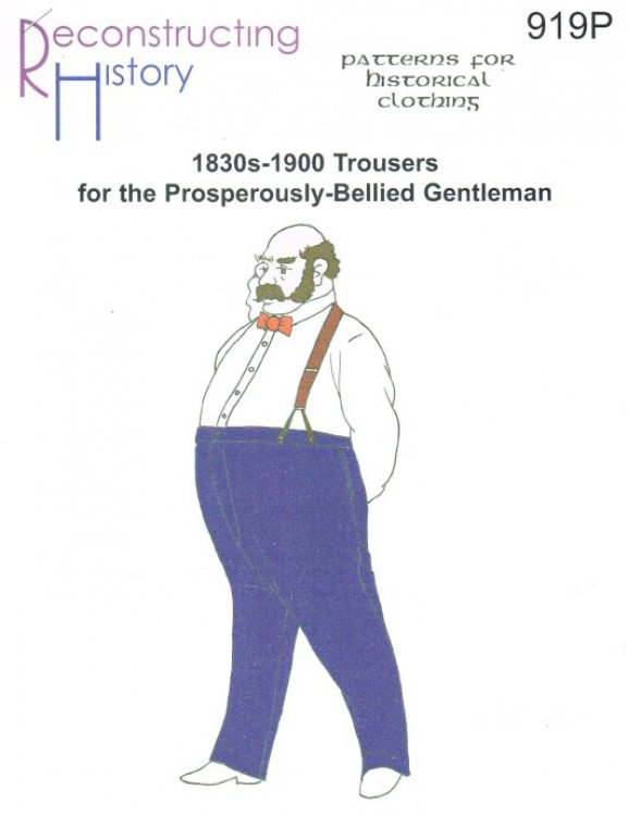 RH919P: 1830S - 1900 LOUNGE TROUSERS FOR THE PROSPEROUSLY-BELLIED GENTLEMAN