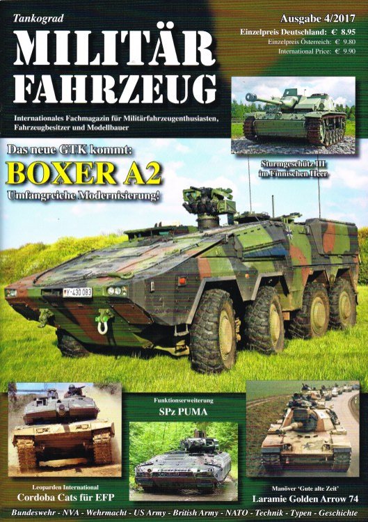 TANKOGRAD MILITARFAHRZEUG 4/2017 (GERMAN TEXT)