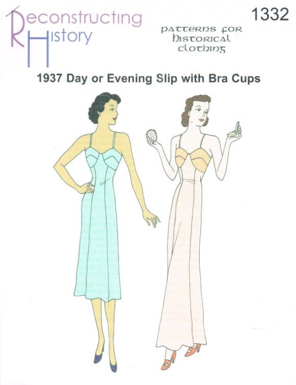 RH1332: 1937 DAY OR EVENING SLIP WITH BRA CUPS