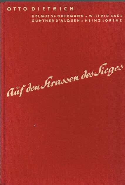 AUF DEN STRASSEN DES SIEGES : ERLEBNISSE MIT DEM FHRER IN POLEN (GERMAN TEXT)