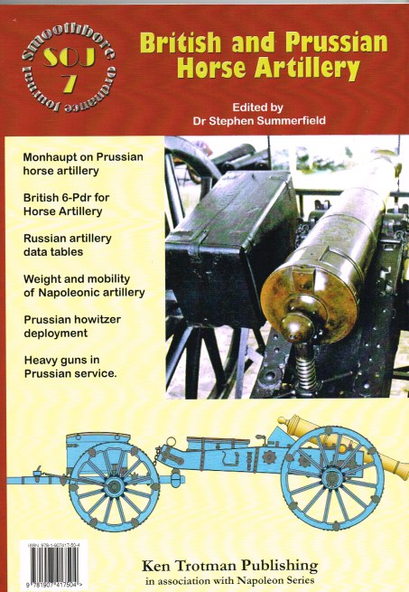 SMOOTHBORE ORDNANCE JOURNAL ISSUE 7: BRITISH AND PRUSSIAN HORSE ARTILLERY