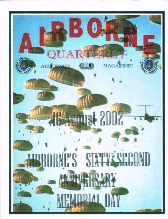 THE AIRBORNE QUARTERLY: VOLUME 15, NUMBER 2 SUMMER 2002