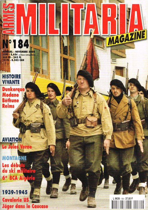 ARMES MILITARIA MAGAZINE NO. 184 (FRENCH TEXT)