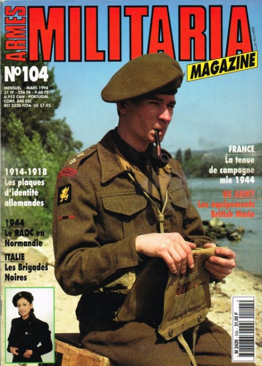 ARMES MILITARIA MAGAZINE NO. 104 (FRENCH TEXT)