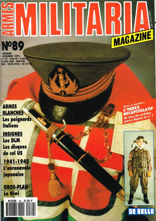 ARMES MILITARIA MAGAZINE NO. 89 (FRENCH TEXT)