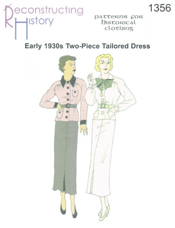 RH1356: EARLY 1930S TWO-PIECE TAILORED DRESS