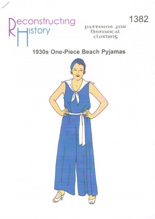 RH1382: 1930S ONE-PIECE BEACH PYJAMAS