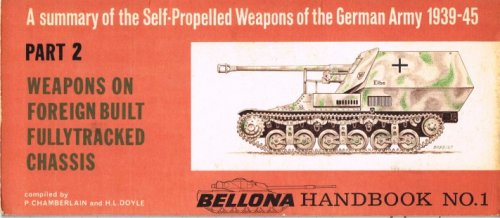 A SUMMARY OF THE SELF-PROPELLED WEAPONS OF THE GERMAN ARMY 1939-45 PART 2: WEAPONS ON FOREIGN BUILT FULLYTRACKED CHASSIS