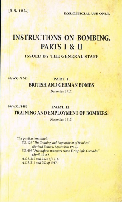 INSTRUCTIONS ON BOMBING PARTS I & II (1917)