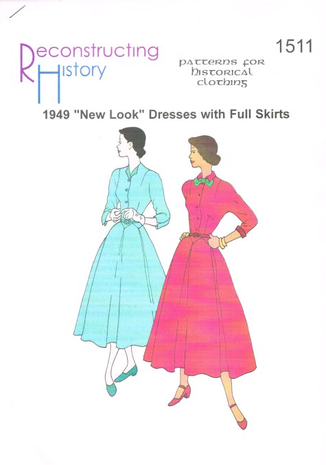 RH1511: 1949 'NEW LOOK' DRESSES WITH FULL SKIRTS