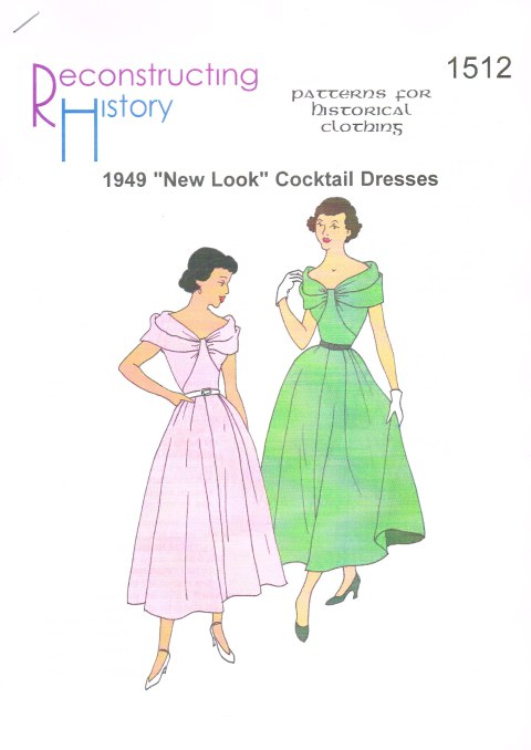 RH1512: 1949 'NEW LOOK' COCKTAIL DRESSES