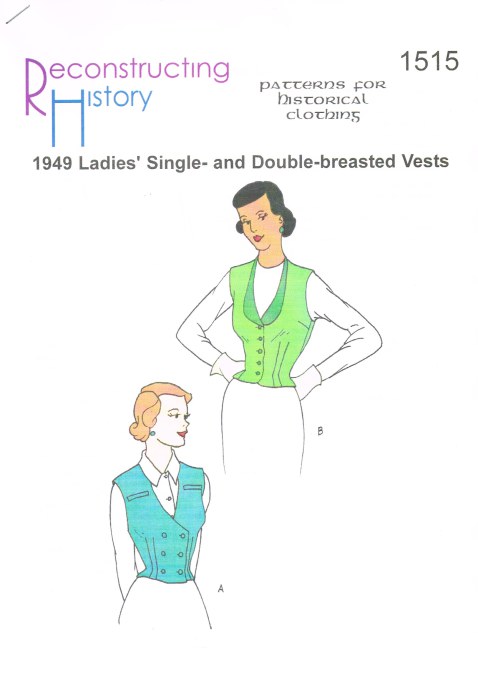 RH1515: 1949 LADIES' SINGLE AND DOUBLE-BREASTED VESTS