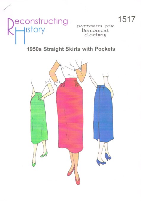RH1517: 1950S STRAIGHT SKIRTS WITH POCKETS