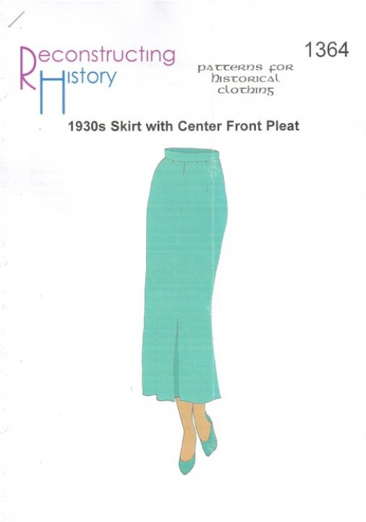 RH1364: 1930S SKIRT WITH CENTER FRONT PLEAT
