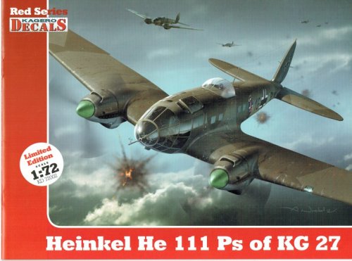 KAGERO DECALS RED SERIES : HEINKEL HE 111 PS OF KG 27 (1: 72 SCALE)