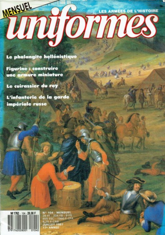 UNIFORMES : LES ARMEES DE L'HISTOIRE: NO.104 JUILLET 1987