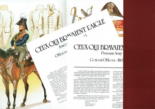 CEUX QUI BRAVAIENT L'AIGLE PLANCHE 2 : ARMEE PRUSSIENNE NO.1 OFFICIERS-GENERAUX 1808-1815